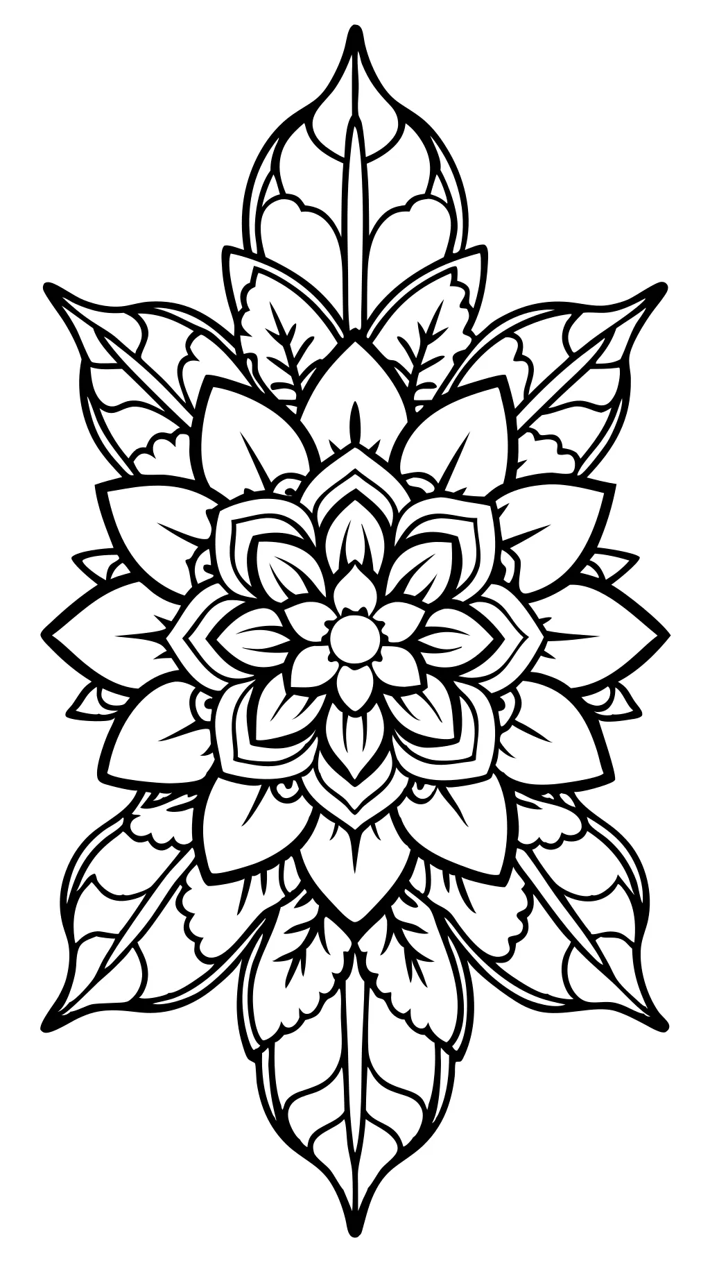 hard flowers coloring pages